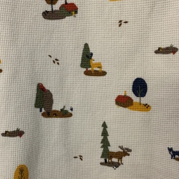 Hanna Andersson Print Thermal Henley Tee size 5 - Picture 3 of 9